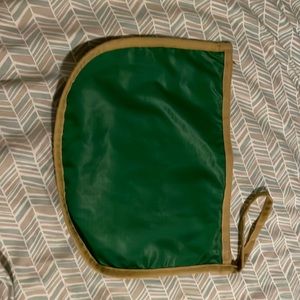 Green zipper pouch